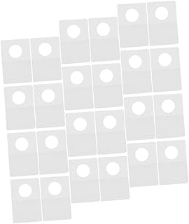 NUOBESTY 500 Peças De Abas De Varejo Para Pendurar Abas De Varejo Abas Pegajosas Para Pendurar Na Parede Abas Pegajosas Pesadas Redondas Gancho Para Cima Abas De Plástico Penduradas