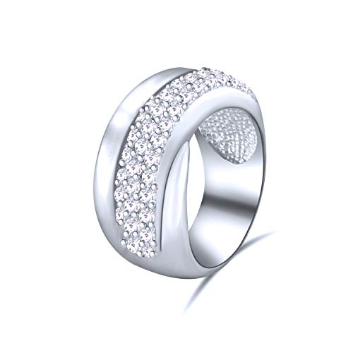 Anillos de plata de 16 mm Quiges Jewels joyería fina de mujer