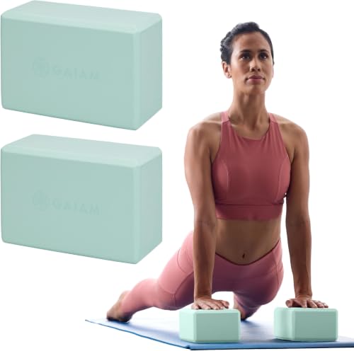 Image of Gaiam Yoga Block - Supportive Latex-Free Eva Foam - Soft Non-Slip Surface with Beveled Edges for Yoga, Pilates, Meditation
