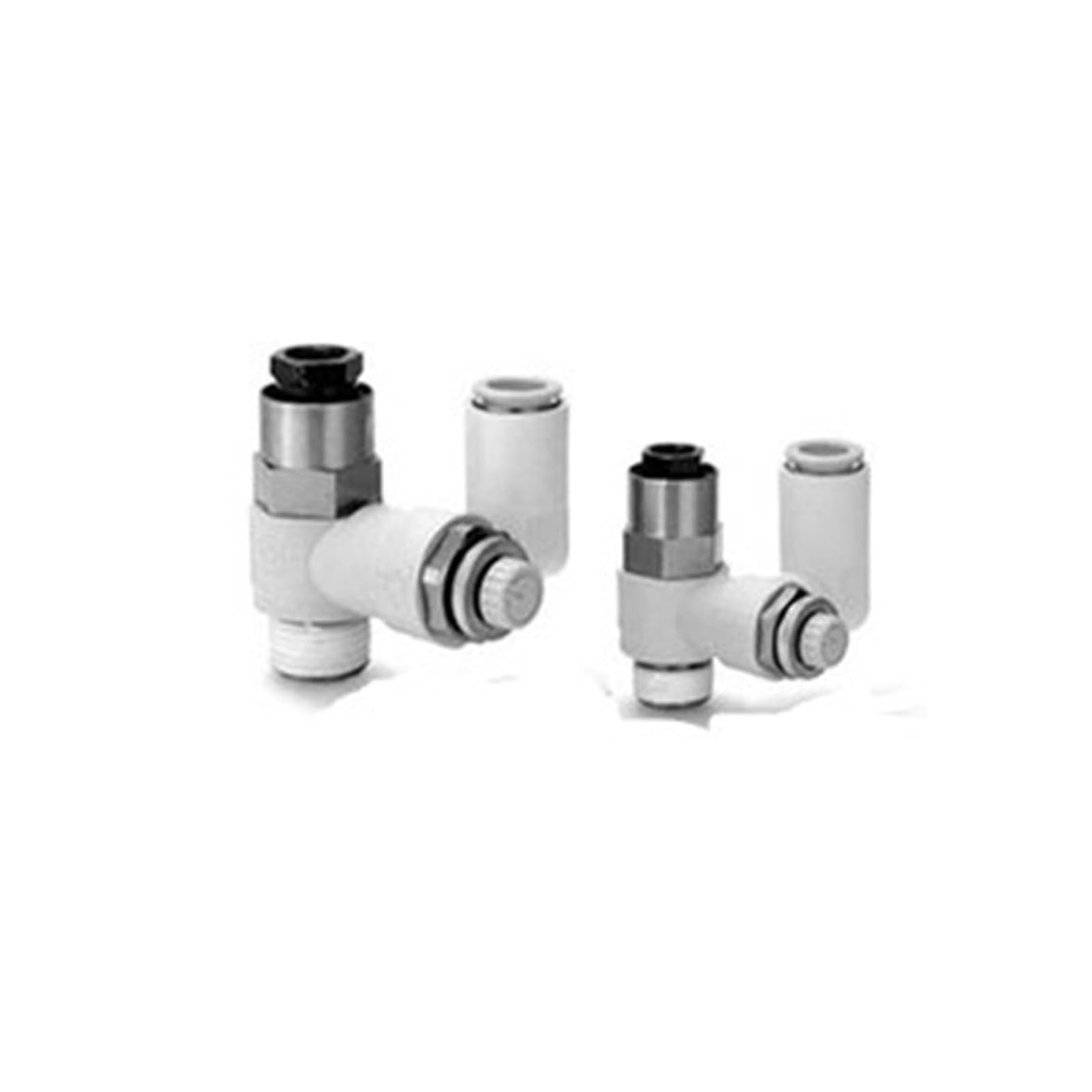 JNURGWLYH 1 Piece Speed Controller with Pilot Check Valve for ASP330/430/530/630F-01-02-03-04-06S-08-10-12S(ASP430F-02-08S)