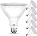 Energetic PAR38 LED Flood Outdoor Light Bulb, 4000K Cool White, 90 Watt Equivalent (11W), Wet Rated, 900LM, E26 Base, Non-Dimmable, UL, 6 Pack