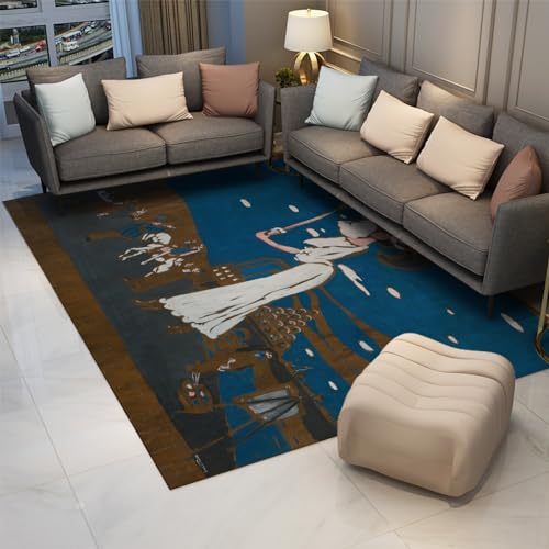 Tapis Kandinsky antidérapant et lavable : la solution douce 120x160cm - 3