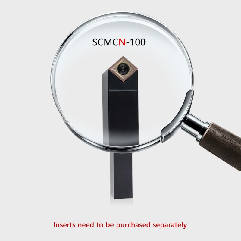 1pc External Turning Tool SCMCN-100 SCMCN1010 SCMCN1616 SCMCN2020 SCMCN2525 Obtuse Angle Cutter Bar CNC Lathe Bar Turning Holder(SCMCN1010H06-100)