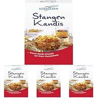 Südzucker Stangen Kandis Braun, 0,5 kg (Packung mit 4)
