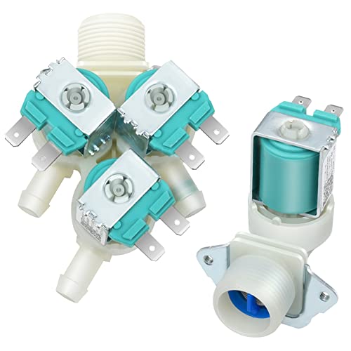 5220FR2075L (Cold) 5220FR2006H (Hot) Water inlet Valve Compatible with lg kenmore Washer. Replacement Models:5221ER1003A 5221ER1003C5220FR2006L 5220FR20060 etc