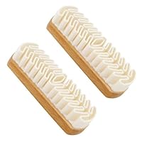 Suede Shoe Brush and Eraser, 2026 New Suede Brush and Eraser, Soft Suede Shoe Cleaner, Suede Cleaning Brush for Shoes, Bags, Jacket, Purse, Sofa, Boot Eraser with Wooden Handle (2PC)