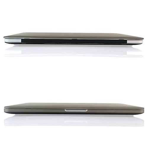 Image of Heartly Premium MacBook Flip Thin Hard Shell Rugged Armor Hybrid Bumper Back Case Cover for MacBook Pro 15 inch inch - Metal Grey
