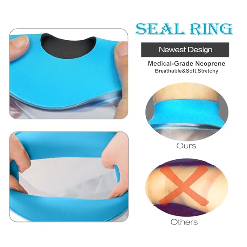 Image of Kids Arm Cast Cover for Shower Bath,Soft comfortable watertight seal to Keep Wounds Dry,Waterproof Child Bandage Protector Cover Perfectly Broken Hand,Wrist, Finger,Elbow with No Mark on Skin (Medium)