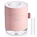 SmartDevil Humidificador 500ml, humidificadores ultrasónicos de aire con alimentación USB, apagado automático para el el hogar, dormitorio, la oficina,Sin batería,Aceite esencial prohibido-2 Filtros