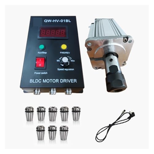 Moteur de broche 750W silencieux 220V avec pilote pour usinage propre