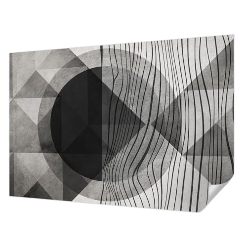 Papel pintado autoadhesivo 152x104 cm con formas abstractas modernas para pared de dormitorio 2