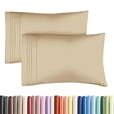 King Size Pillow Cases Set of 2 - Soft, Premium Quality Hypoallergenic Pillowcase Covers - Machine Washable Protectors - 20x40, 20x36 & 20x48 Pillows for Sleeping 2 PC - King Size Pillow Cover Bedding