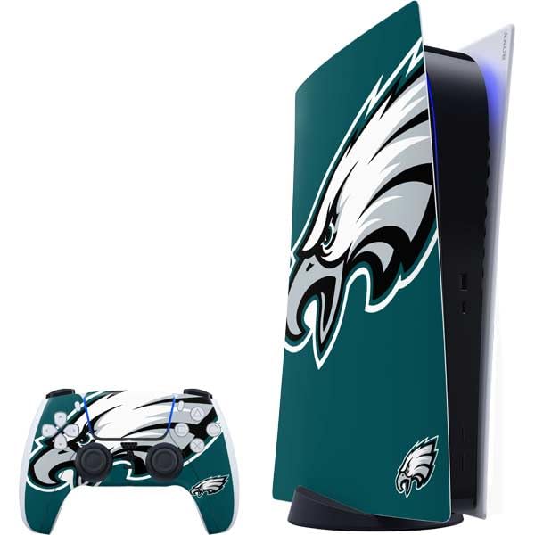 Skinit Decal Gaming Skin Compatible with PS5 Bundle - Officially Licensed NFL Philadelphia Eagles Large Logo Design