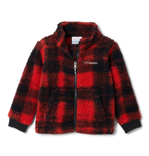 Veste polaire bébé garçon Columbia en sherpa épais imprimé avec fermeture éclair