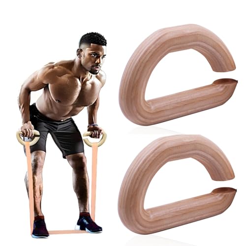 Poignées de musculation en bois pour gym à la maison et Pilates