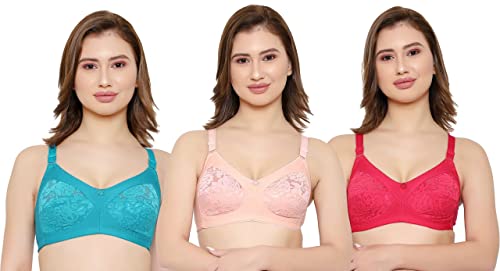 Image of Women Net Non-Padded Wire Free Regular Bra