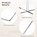 Sacolin Acrylic Book Stand 15.35 X 9.45 X 6.69 in, Transparent Cookbook Holder, Detachable X-Shape Reading Display Stand, Clear Book Holder for Home Office