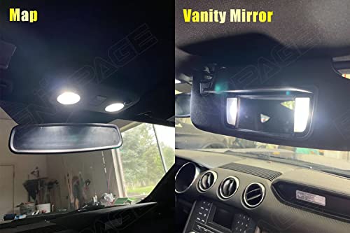 Kit interior LED para Ford Mustang 2010-2014 blanco 6000K miniatura 4