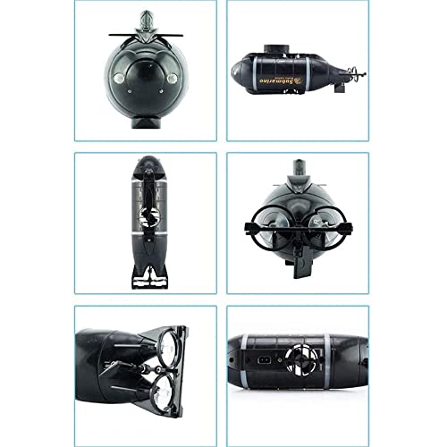 WYMYY Mini Remote Control Submarine Radio RC Nuclear Submarine RC Racing Boat Ship Aquarium Toy Waterproof 6 CH Remote Control Boat Toy for Adults and Kids - Image 3