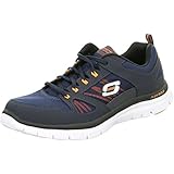 Skechers Sport Men's Flex Advantage Memory Foam Training Shoe,Navy/Orange,9.5 M US