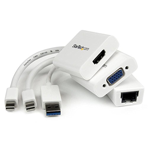 StarTech.com Macbook Airアダプタセット mDP - VGA変換アダプタ mDP - HDMI変換アダプタ USB 3.0 - ギガビット有線LANアダプタ MACAMDPGBK