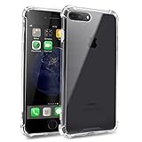 iPhone 7 Plus Case, iPhone 8 Plus Case, MUKER Ultra-Thin Slim Crystal Clear Full Lens Protection Soft Case for iPhone 8 Plus (2017) / iPhone 7 Plus (2016) - Clear