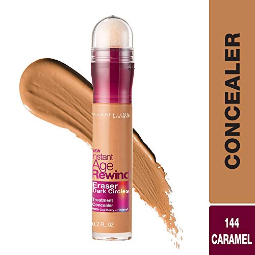 Image of Maybelline New York Instant Age Rewind Concealer, Caramel, 6ml and Maybelline New York Fit Me Concealer,25 Medium, 6.8ml