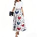 USA Dress Graphic Maternity Fashion Short Sleeve Stars Stripe Dressy Lounge Patriotic USA Flag 4th of July Outfit Vestidos De Verano para Mujer 2025