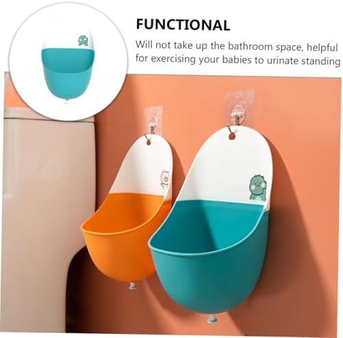 HOODANCOS Potty Training Urinal Blue for Boys Stable and Convenient with Adorable Cartoon Design Baby Boy - 2