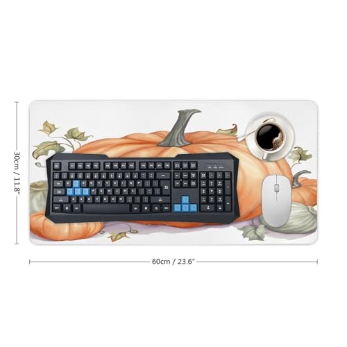 Fall Watercolor Pumpkins Desk Pad con Base de Goma miniatura 2