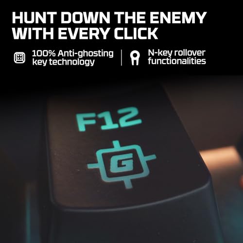 Image of HyperX Alloy Origins Mechanical USB Gaming Keyboard Software-Controlled Light and Macro Customization, Compact Form Factor, Clicky Switch, Blue, RGB LED Backlit, Black (HX-KB6BLX-US)