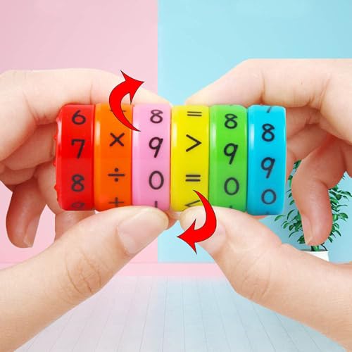 Image of Gozaqe Learning Math Game Montessori Counting Toy,Colorful(1 Set=6PCS) | Magnetic Arithmetic Learning Toy,Educational Toy,Magnetic Toys,Magnetic Building Blocks