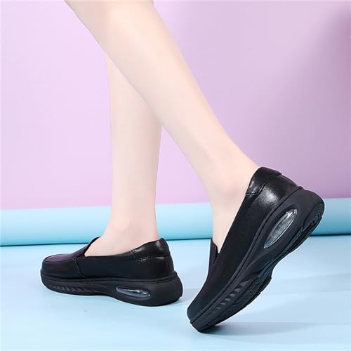 Tenis ortopédicos de cuña con cojín de aire que absorbe impactos para mujer 7