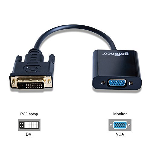Gofanco Active Dvi-D To Vga Adapter Converter - Male To Female M/F Video Adapter Cable For Dvi-D 24+1 For Dvi Device, Laptop, Pc To Vga Displays, Monitors, Projectors (Dvidvga2) #TOP2