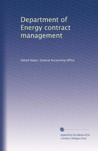 Department of Energy contract management