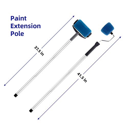Paint Roller Set- Paint Brush, Paint Tray, Rollers Stick, Paint Edger, Paint Roller Pro, 9 Piece DIY Home Wall Decorate Runner Pro Painting Kit Tools
