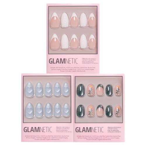 Glamnetic Press-On Nails Bundle - Sweater Weather, Cold Hearted &