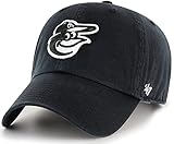 '47 New York Yankees Adjustable Cap Clean Up MLB, Baltimore Orioles Black White, One Size