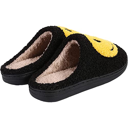 Women's Men's Retro Face MAMA Comfy Warm Plush Slip-On House Slipper for Winter Indoor Soft Cushion Non-slip Fluffy Slides3