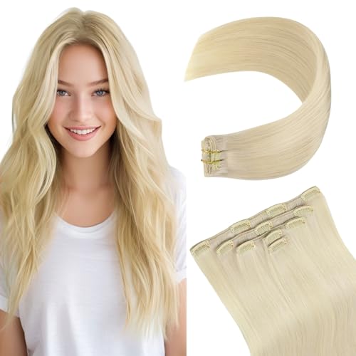 MEI YUAN LIN Clip In Hair Extensions Real Human Hair
