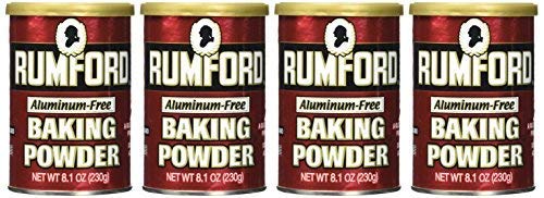 Rumford Aluminum Free Baking Powder, 8.1-Ounce Canisters - Pack of 4