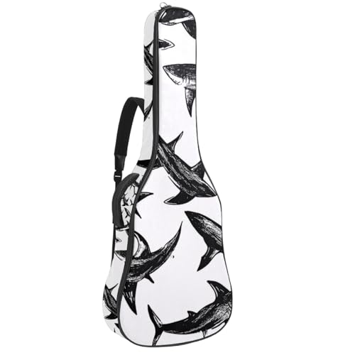 Étui souple pour guitare acoustique 109 cm étanche pour éviter l'humidité en voyage
