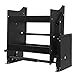 QeuSulio 24 Inch Pull Down Shelf, 66 Lbs Capacity Pull Down Cabinet Organizer, Heavy-Duty 2-Tier Wall Pull-Down Shelfs with 3 Adjustable Bearing Strengths for Kitchen Bathroom Home Utensils