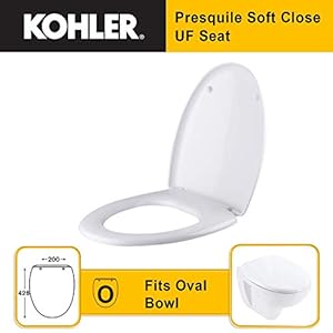 Kohler Presquile 8798IN-UF-0 Plastic Soft-Close Toilet Seat, White