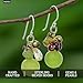 NOVICA Artisan Handmade Cultured Freshwater Pearl and Peridot Cluster Earrings | Beaded Multigem .925 Sterling Silver | Citrine and Garnet Dangle Earrings | Thailand 'Freshness'