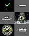 Imagen de CIVO Reloj Hombre de Pulsera Militares: Nylon Verde Analógico Clasico