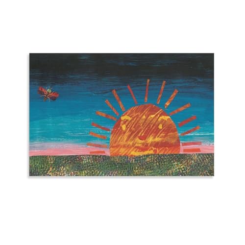 Eric Carle Prints Poster The Very Lonely Firefly Sunset Canvas Wall Art Prints Photo Picture Painting 24x36inch(60x90cm)
