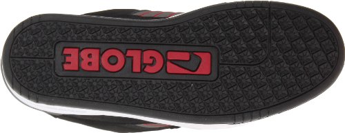 Image of Globe Mens Fusion Skate Shoes, Black /Charcoal /Red, 14 M US