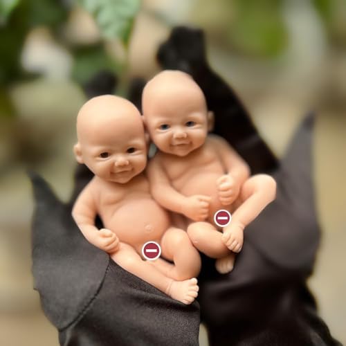 Muñeca bebé de silicona realista 12.7 cm miniatura 6