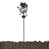 Solarleuchten für Einfahrt, dekorativer Metallspieß, wasserdicht, mit Schnecke und Frosch, Außenleuchten mit Solarversorgung, für Garten, Hof, Haus, Veranda, Eingang, Pool